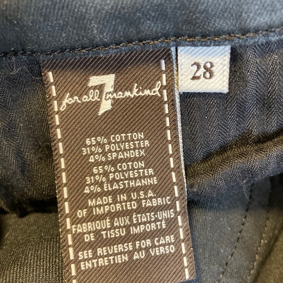 7 For All Mankind Coated Skinny Jeans - Picture 7 of 7